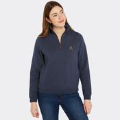 Dubarry Women's Castlemartyr Quarter-Zip Jumper in Denim