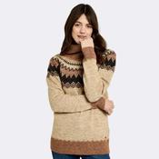 Dubarry Women's Delvin Fair Isle Pattern Jumper in Oat Multi image