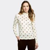 Dubarry Women's Reynolds Soft Printed Mock Neck Top in Cream image