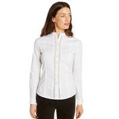 Dubarry Women's Waterlily Mandarin Collar Shirt in White image