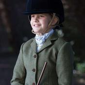 Equetech Kids Claydon Tweed Riding Jacket in Green image