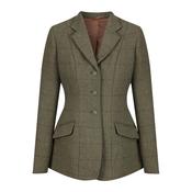 Equetech Women's Claydon Tweed Riding Jacket in Green image