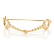 Equetech Snaffle Stock Pin Gold