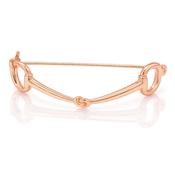Equetech Snaffle Stock Pin Rose Gold