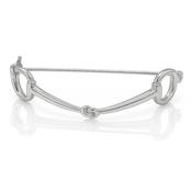 Equetech Snaffle Stock Pin Silver