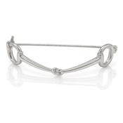 Equetech Snaffle Stock Pin Silver