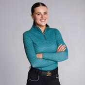 Equieire Women's Emma Signature Sunshirt in Green Equieire Print