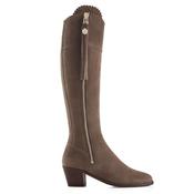 Fairfax &amp; Favor Heeled Regina Suede Boot in Fog