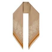 Fairfax &amp; Favor Mannington Silk Scarf in Beige, Off White, and Orange
