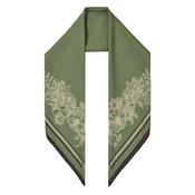 Fairfax &amp; Favor Mannington Silk Scarf in Green, Off White, and Black