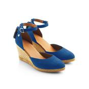 Fairfax &amp; Favor Monaco Espadrille Wedge in Porto Blue image