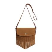 Fairfax &amp; Favor Nashville Suede Saddle Bag in Tan