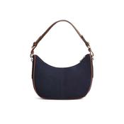 Fairfax &amp; Favor Tetbury Crescent Suede Bag in Navy image
