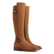 Fairfax &amp; Favor Upton Flat Suede Knee-High Boot in Tan image