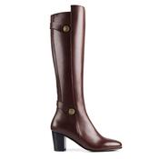 Fairfax &amp; Favor Upton Heeled Leather Tall Boot in Mahogany image