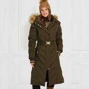 Fairfax &amp; Favor Women's Charlotte Padded Long Coat in Khaki image