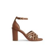 Fairfax &amp; Favor Women's Seville Heeled Leather Sandals in Tan image