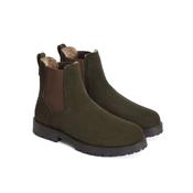 Fairfax &amp; Favor Boudica Shearling Lined Ankle Boot in Moss Green image