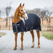 Horseware Rambo Techni-Waffle Cooler in Navy/Beige &amp; Baby Blue &amp; Navy (No Fill) image