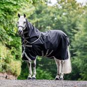 Horseware Amigo Bravo 12 Plus Heavy Turnout Rug in Black &amp; Titanium (400g)