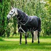 Horseware Amigo Bravo 12 Plus Light Turnout Rug in Black &amp; Titanium (100g)