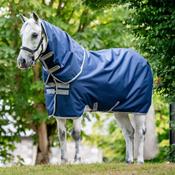 Horseware Amigo Ripstop 900D Plus Light Turnout Rug in Navy &amp; Titanium Grey (100g)