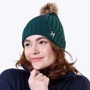 Horseware Aura Knitted Bobble Hat in Dynasty Green image