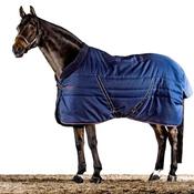 Horseware Rambo Cosy Light Stable Rug in Navy &amp; Burgundy (100g) image
