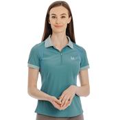 Horseware Women's Tech Polo Shirt in Juniper Green image
