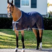 Horseware Amigo Net Cooler in Navy/Titanium Grey &amp; Silver image
