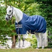 Horseware Amigo Ripstop 900D Fleece Lined Turnout Rug in Navy/Titanium Grey (50g) image