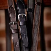 Horseware Rubber Grip Continental Reins in Brown image