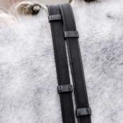 Horseware Rubber Grip Continental Reins in Black