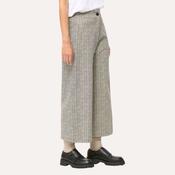Humility Women's Herringbone High Waist Wide Leg Trouser in Sand image