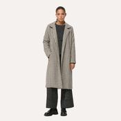 Humility Women's Houndstooth Long Coat in Grey image