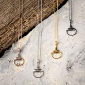 Jo's Sterling Silver Big Snaffle Bit Necklace image
