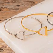 Jo's Sterling Silver Cuff Stirrup Bracelet  in Silver image