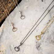 Jo's Sterling Silver Small Snaffle Bit Necklace image