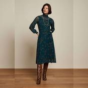 King Louie Women Betsy Rollneck Dress Allure in Pine Green image