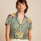 King Louie Women's Bella Blouse Blush in Dusty Turquoise image