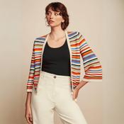 King Louie Women's Emily Cardigan Syd Stripe in Cream image