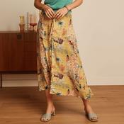King Louie Women's Judy Midi Skirt Serafini in Tuscan Yellow image
