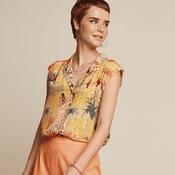 King Louie Women's July Serafini Blouse in Tuscan Yellow