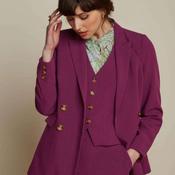 King Louie Women's Tina Blazer Simonet in Caspia Purple image