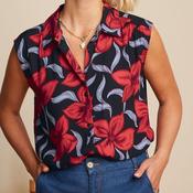 King Louie Women's Viv Blouse Deacon in Black image