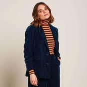 King Louie Women's Brooke Blazer Gamine Velvet in Pond Blue image