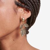 La Fee Maraboutee Golden Leaf Earrings image