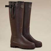 Le Chameau Women's Vierzonord Neoprene Lined Wellington Boot in Marron Fonce
