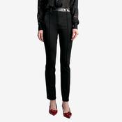 Lola Casademunt Women's Faux Leather Trousers in Black image