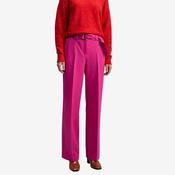 Lola Casademunt Women's Wide-Leg Trousers with Belt in Fuchsia image
